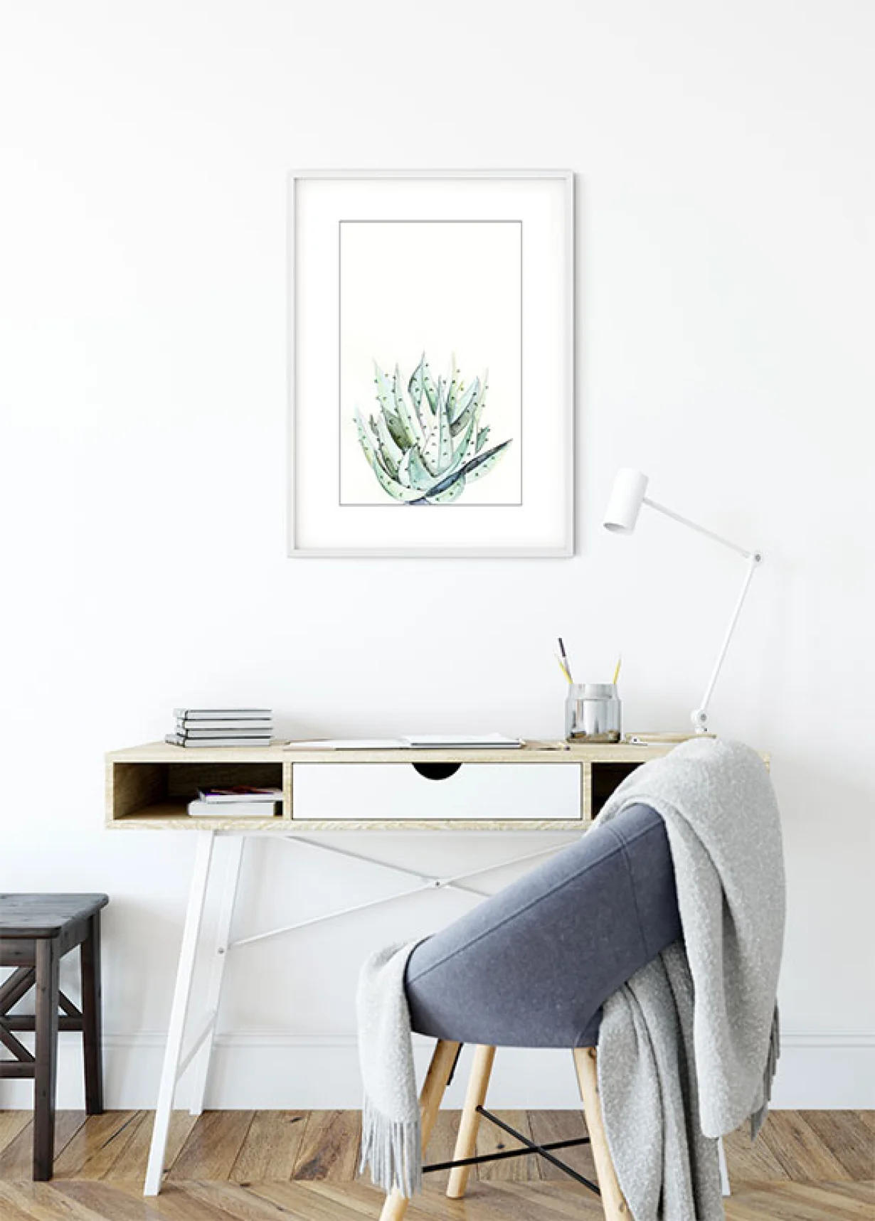 Aloe Watercolor Art Poster - Image 5