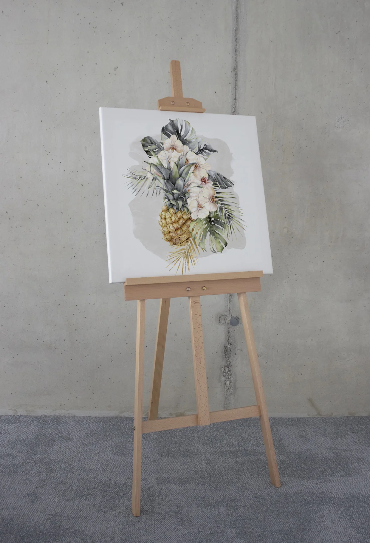 Ananas Mûr Stretched Canvas - Image 3