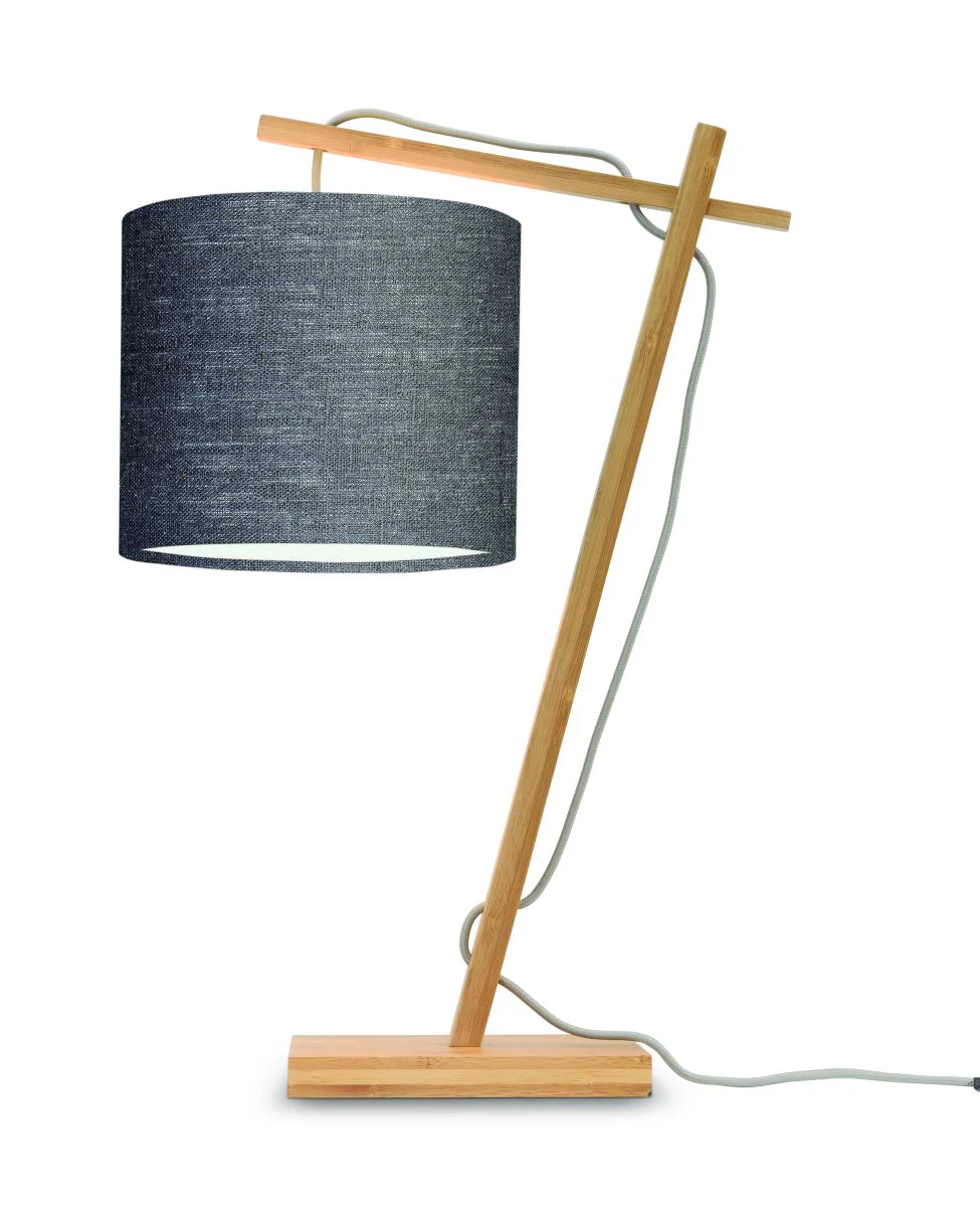 Andes Bamboo Linen Table Lamp - Image 15