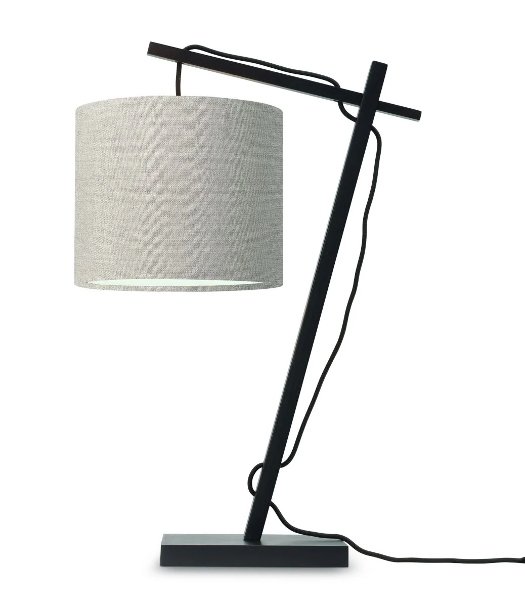 Andes Bamboo Linen Table Lamp - Image 39