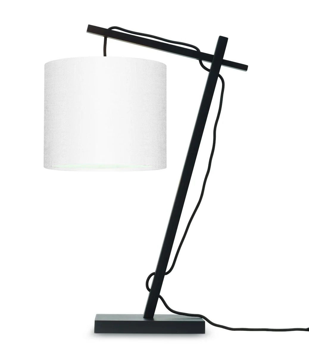 Andes Bamboo Linen Table Lamp - Image 50