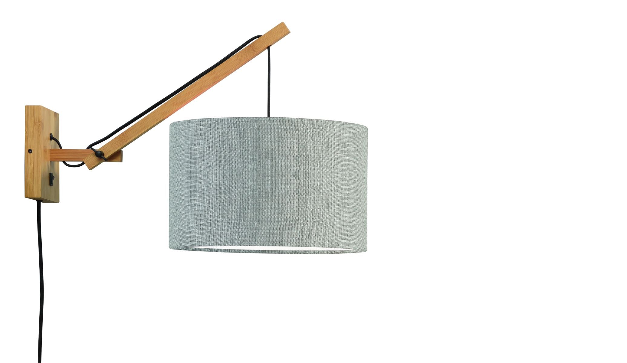 Andes Bamboo Linen Wall Arm Light - Image 13