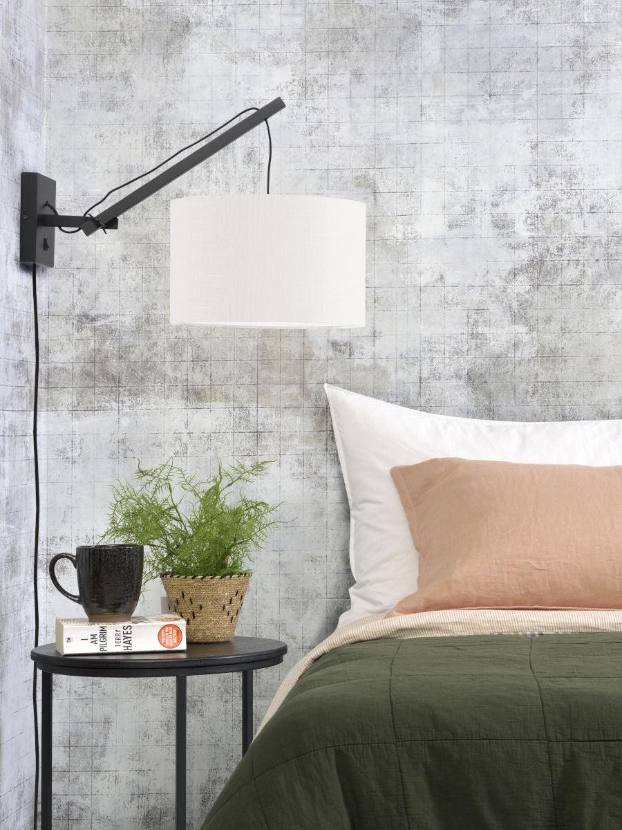 Andes Bamboo Linen Wall Arm Light - Image 49
