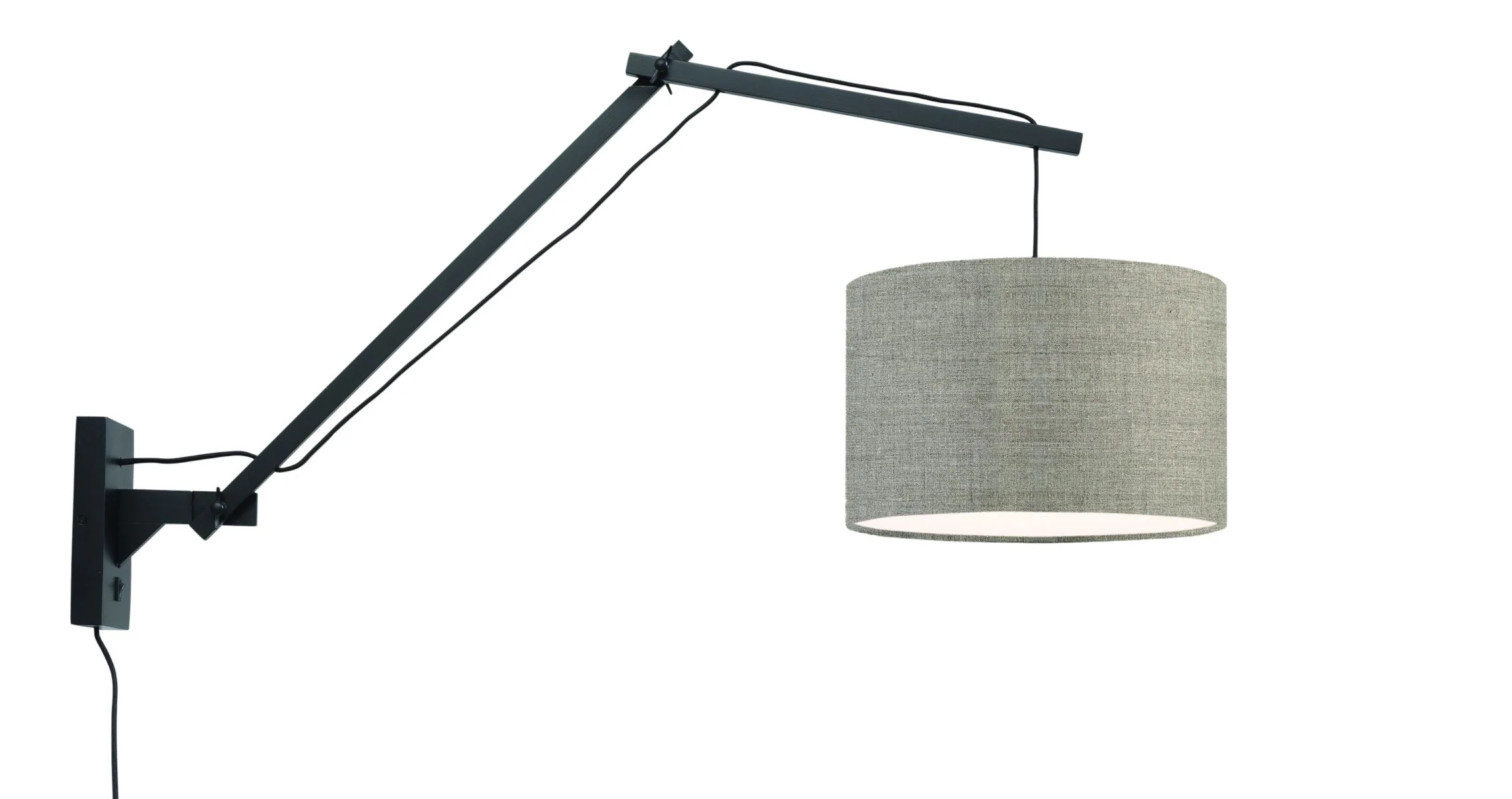 Andes Bamboo Linen Wall Light (Long Arm) - Image 26