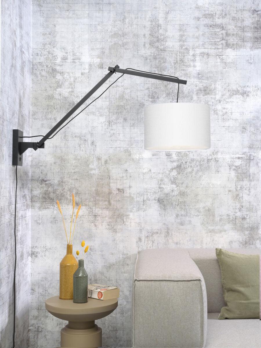 Andes Bamboo Linen Wall Light (Long Arm) - Image 32