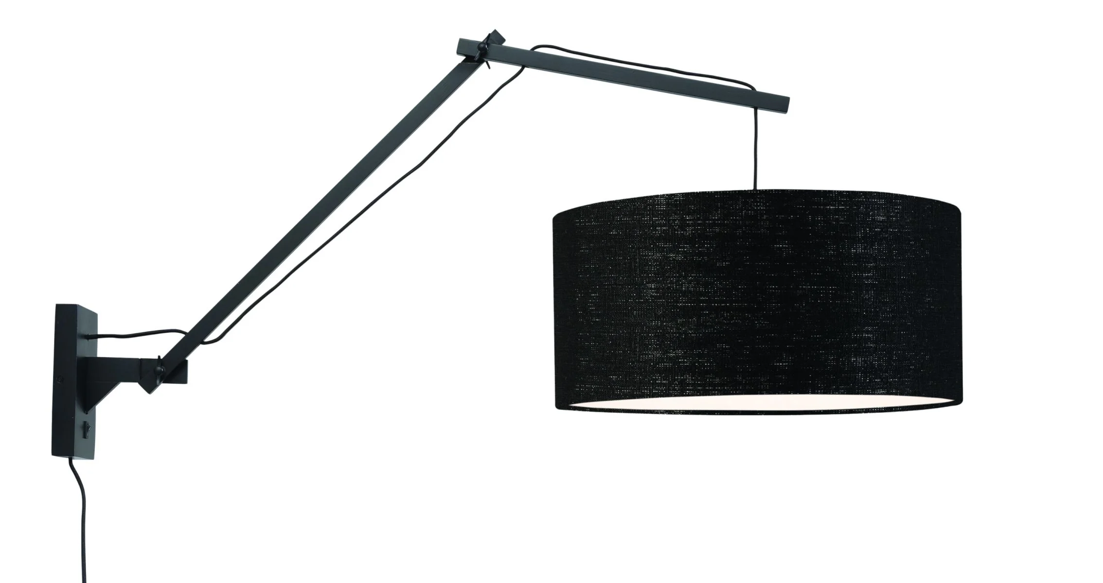 Andes Bamboo Linen Wall Light (Long Arm) - Image 35
