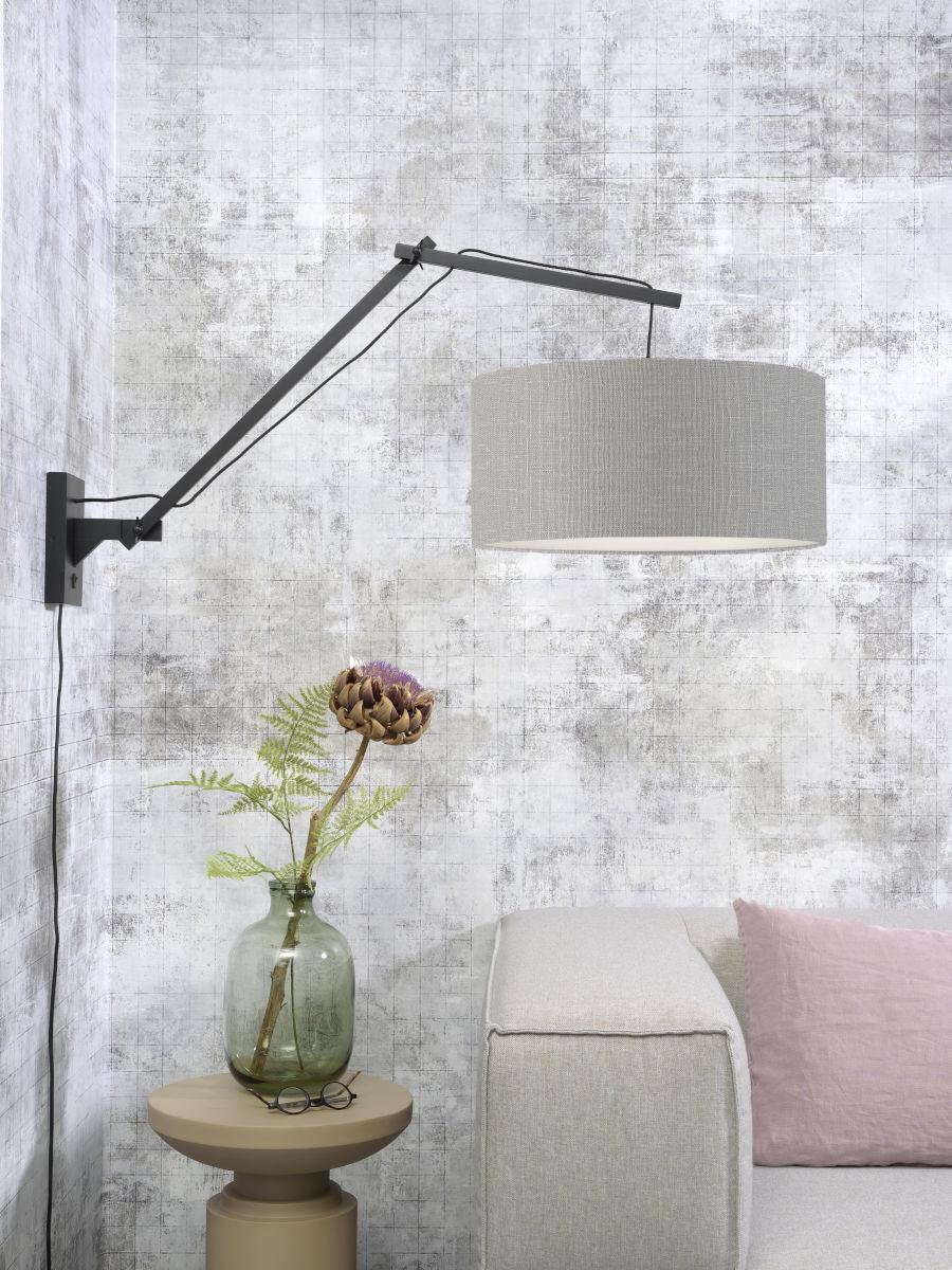 Andes Bamboo Linen Wall Light (Long Arm) - Image 48