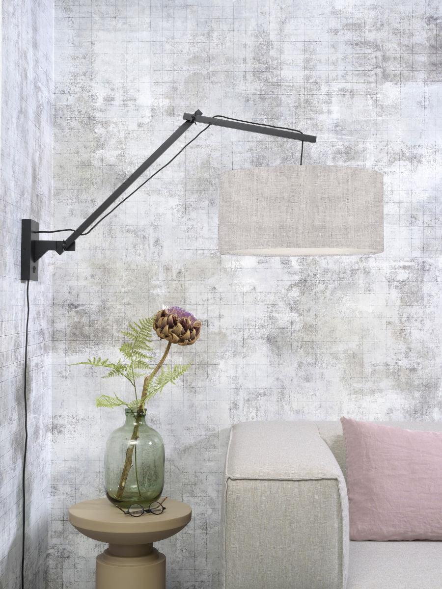 Andes Bamboo Linen Wall Light (Long Arm) - Image 51