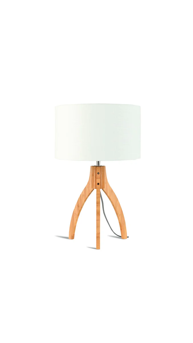 Annapurna Bamboo Linen Table Lamp