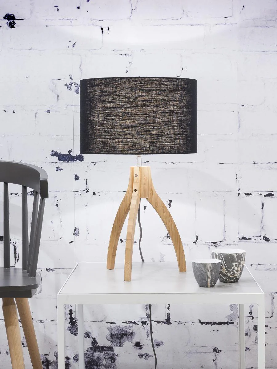 Annapurna Bamboo Linen Table Lamp - Image 10
