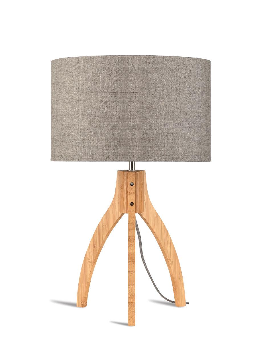 Annapurna Bamboo Linen Table Lamp - Image 13