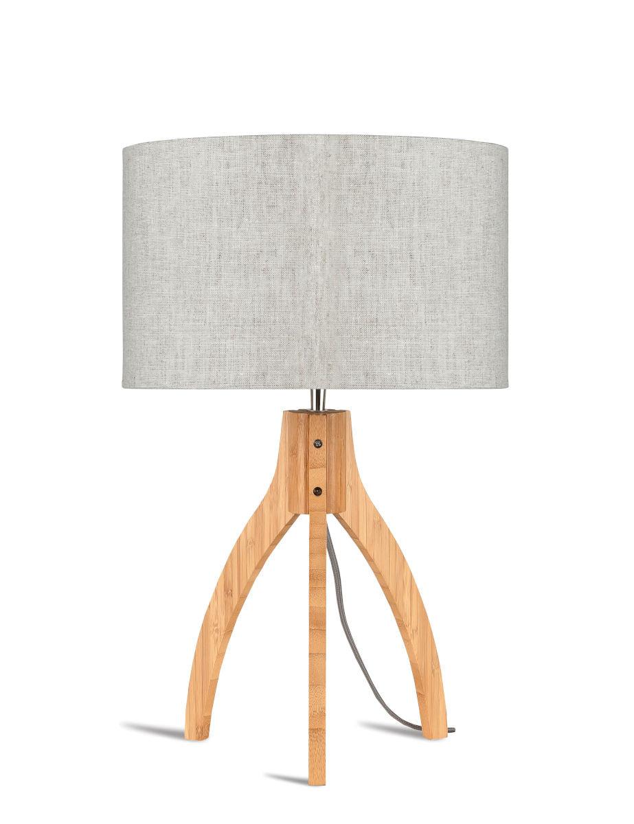 Annapurna Bamboo Linen Table Lamp - Image 16