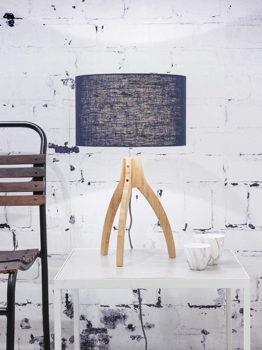 Annapurna Bamboo Linen Table Lamp - Image 7