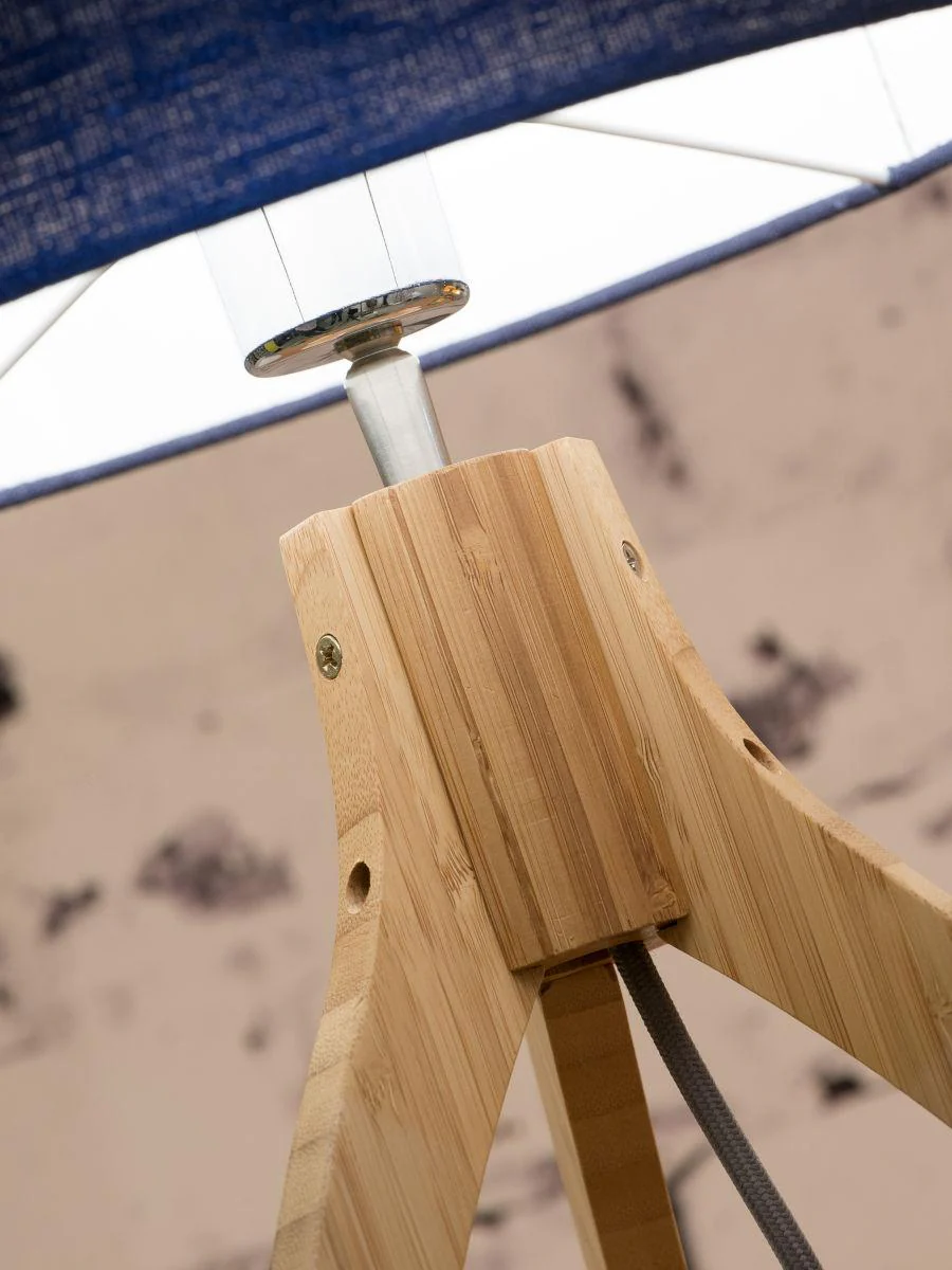Annapurna Bamboo Linen Table Lamp - Image 8