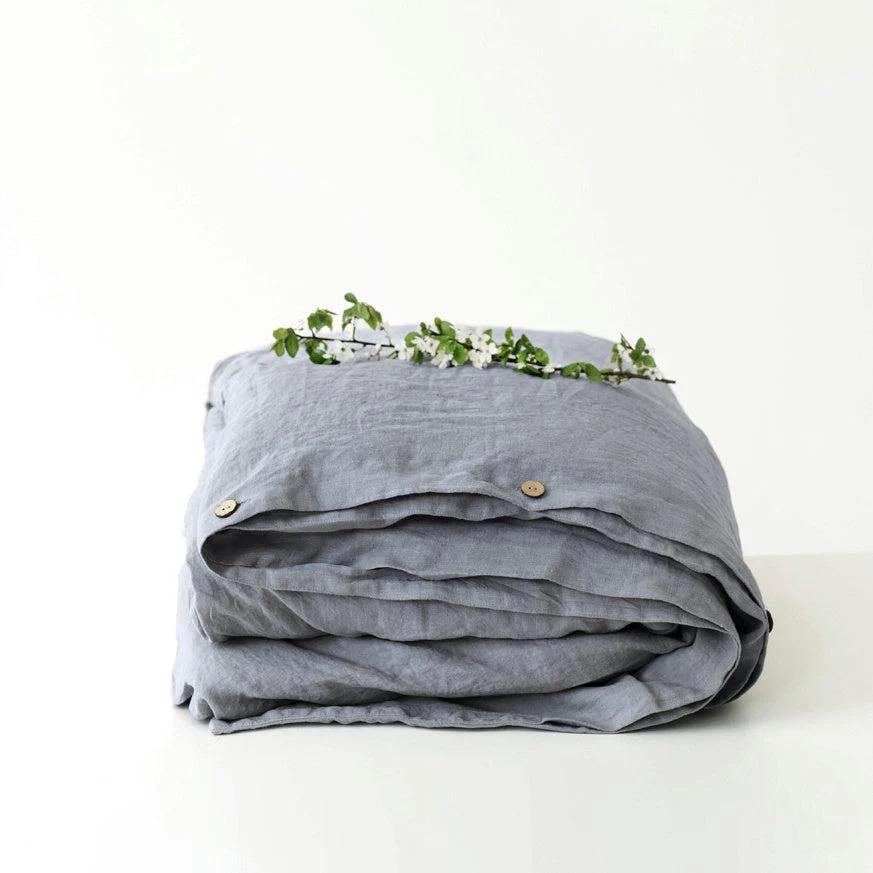 Ash Linen Duvet Cover Set - Image 3