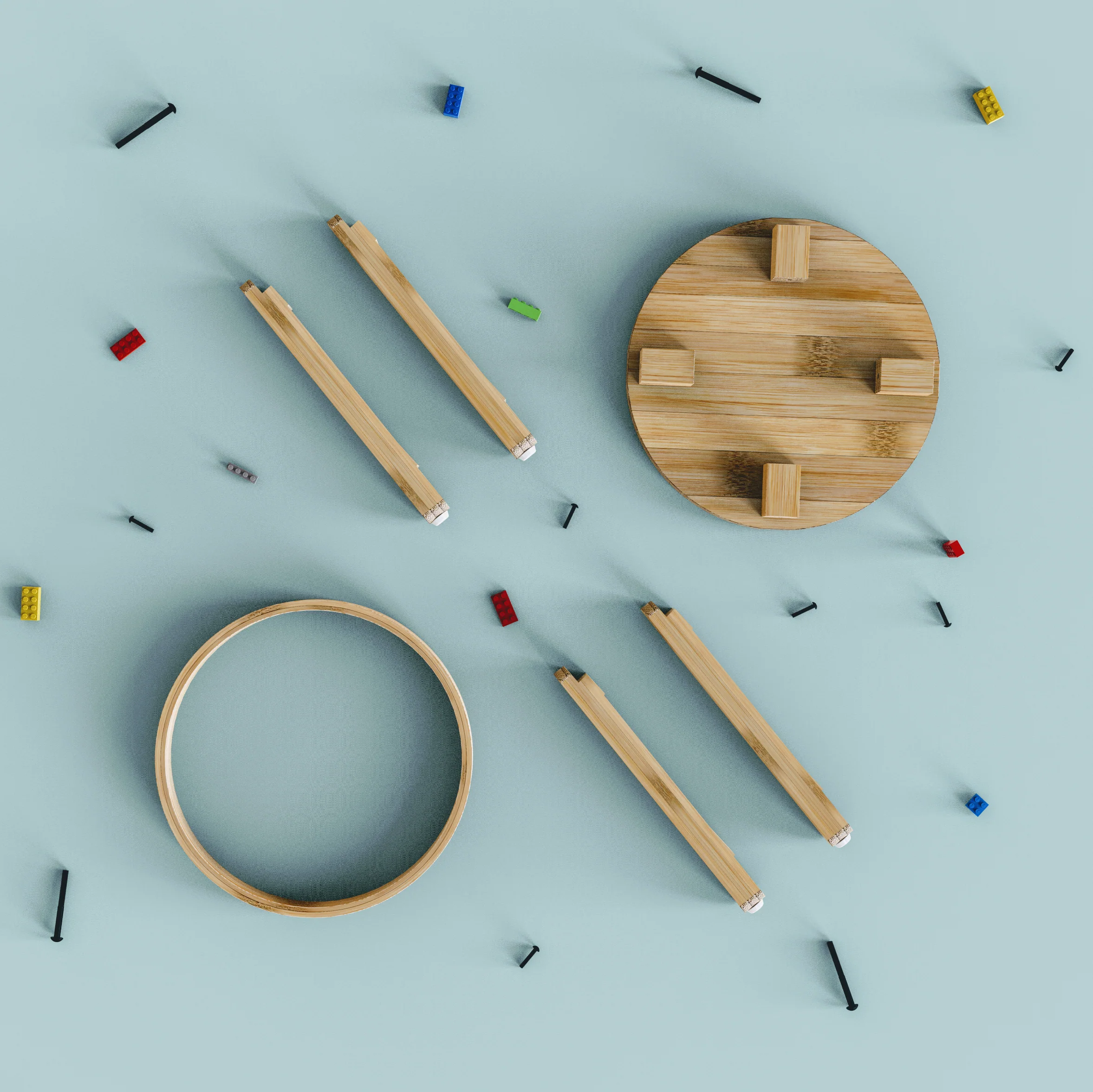 Baar Mini Kids Bamboo Stool - Image 7