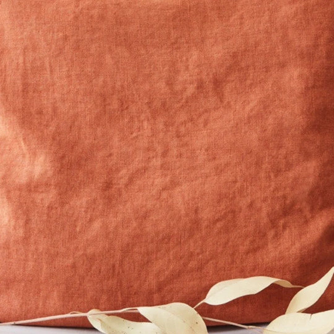 Baked Clay Linen Cushion Cover - Image 3