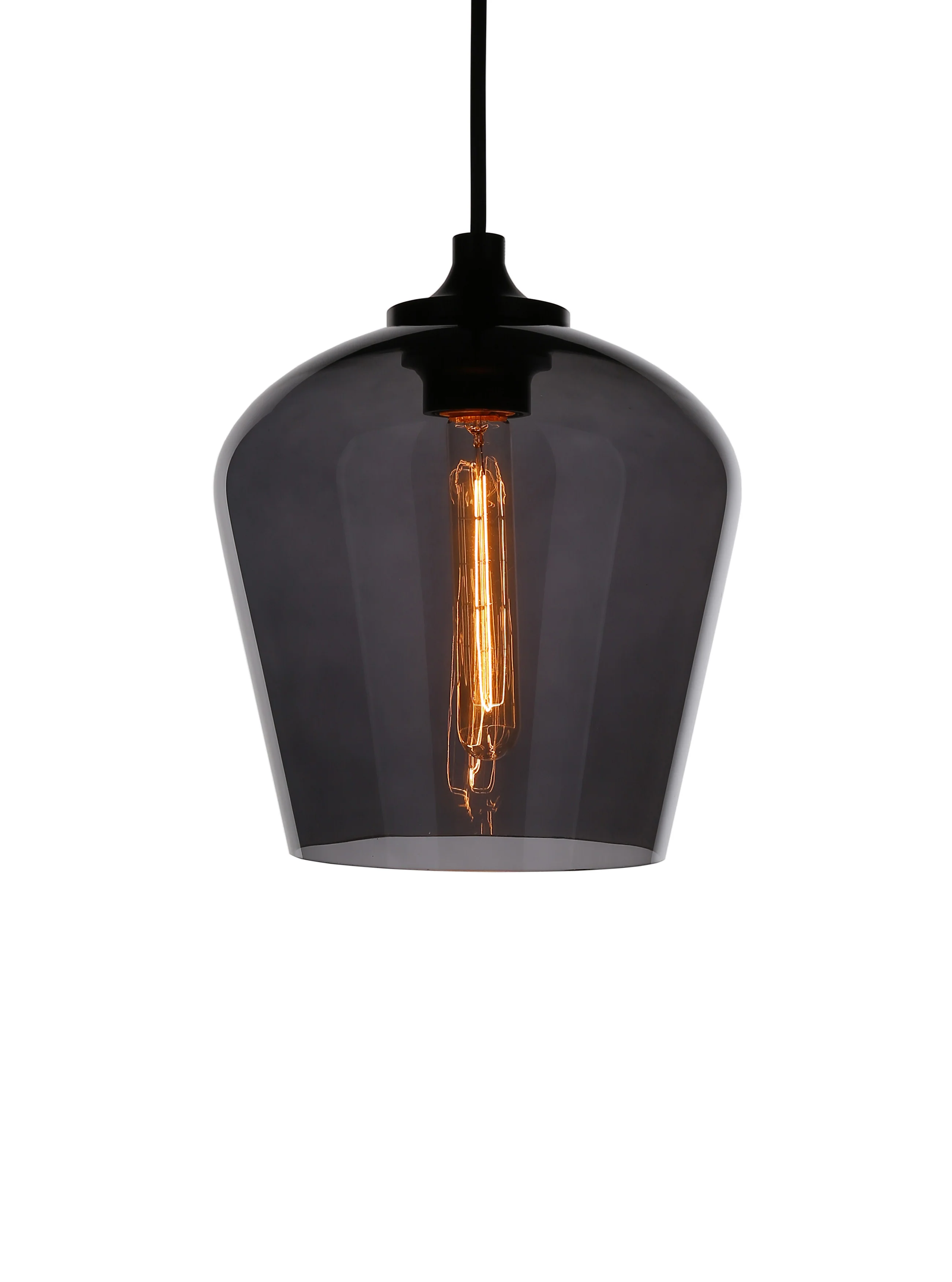 Bell Mouth-blown Glass Pendant Light - Image 3