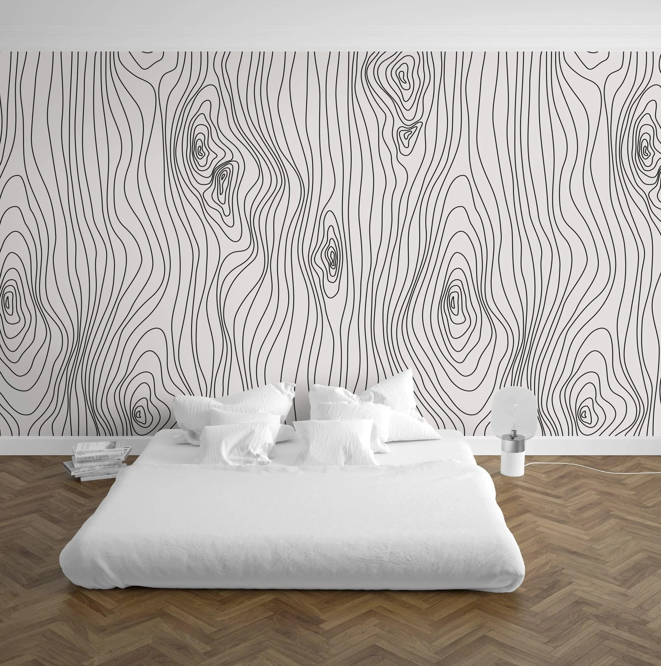 Wood Lines Mural Wallpaper