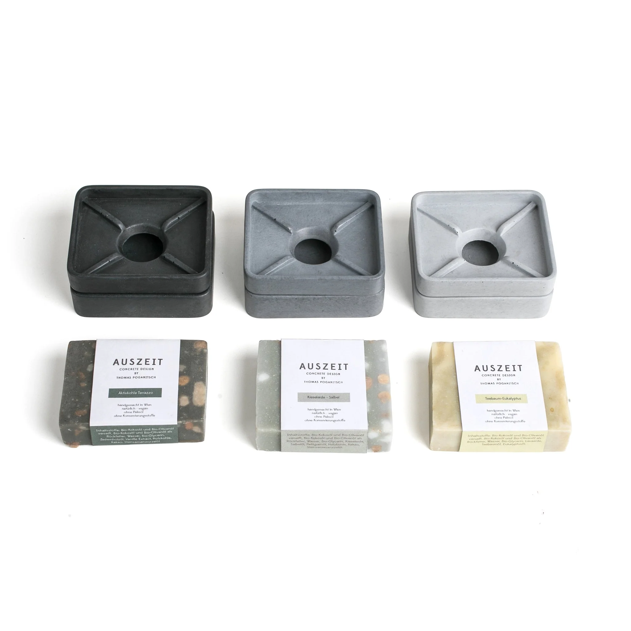 Black Concrete Soap Stand w/ Vegan Soap - Image 8