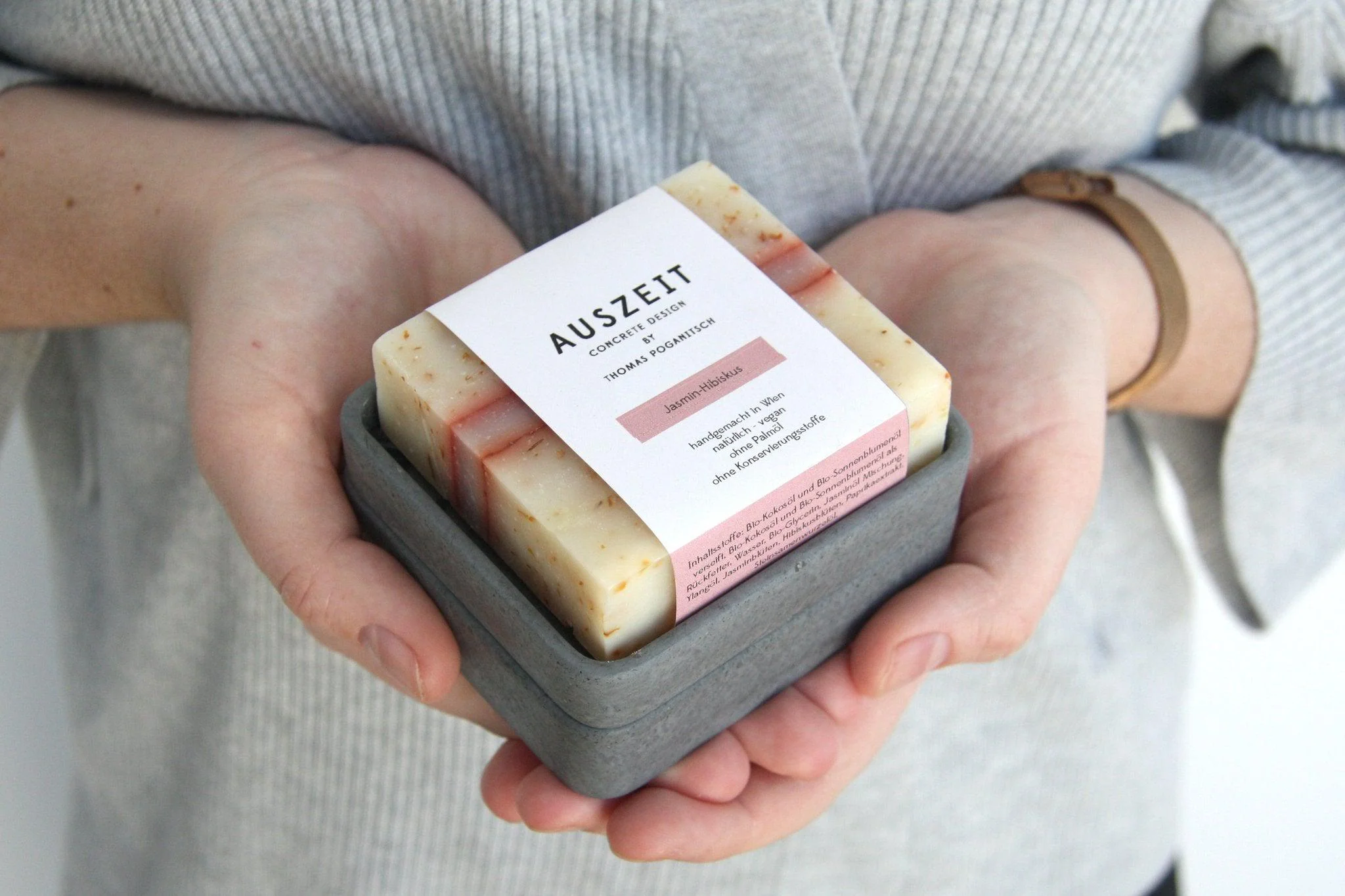 Black Concrete Soap Stand w/ Vegan Soap - Image 10