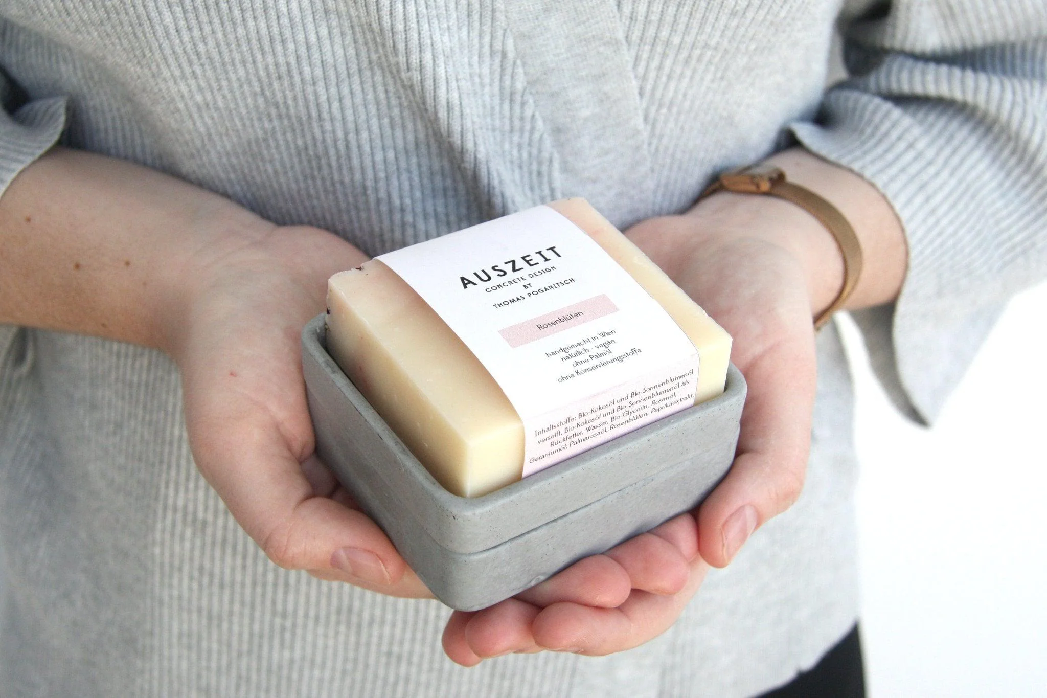 Black Concrete Soap Stand w/ Vegan Soap - Image 17