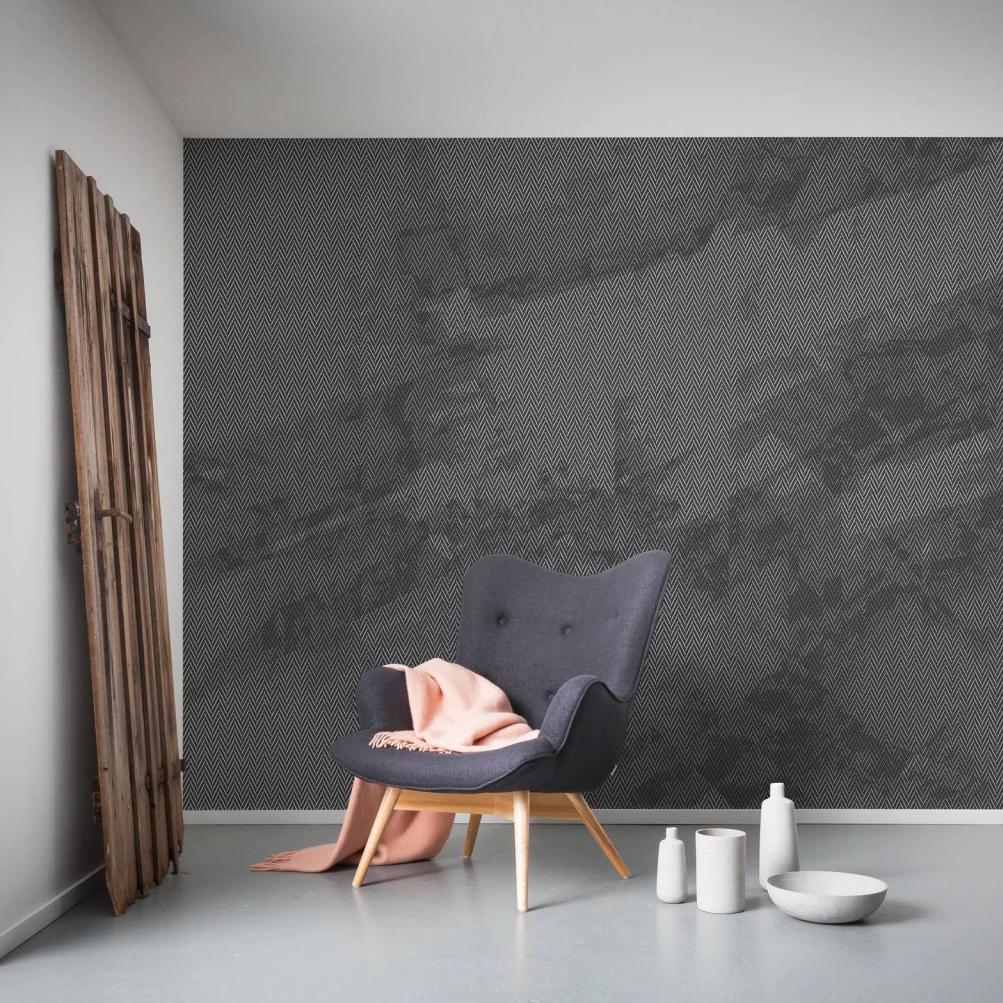 Maya Tweed Mural Wallpaper - Image 3