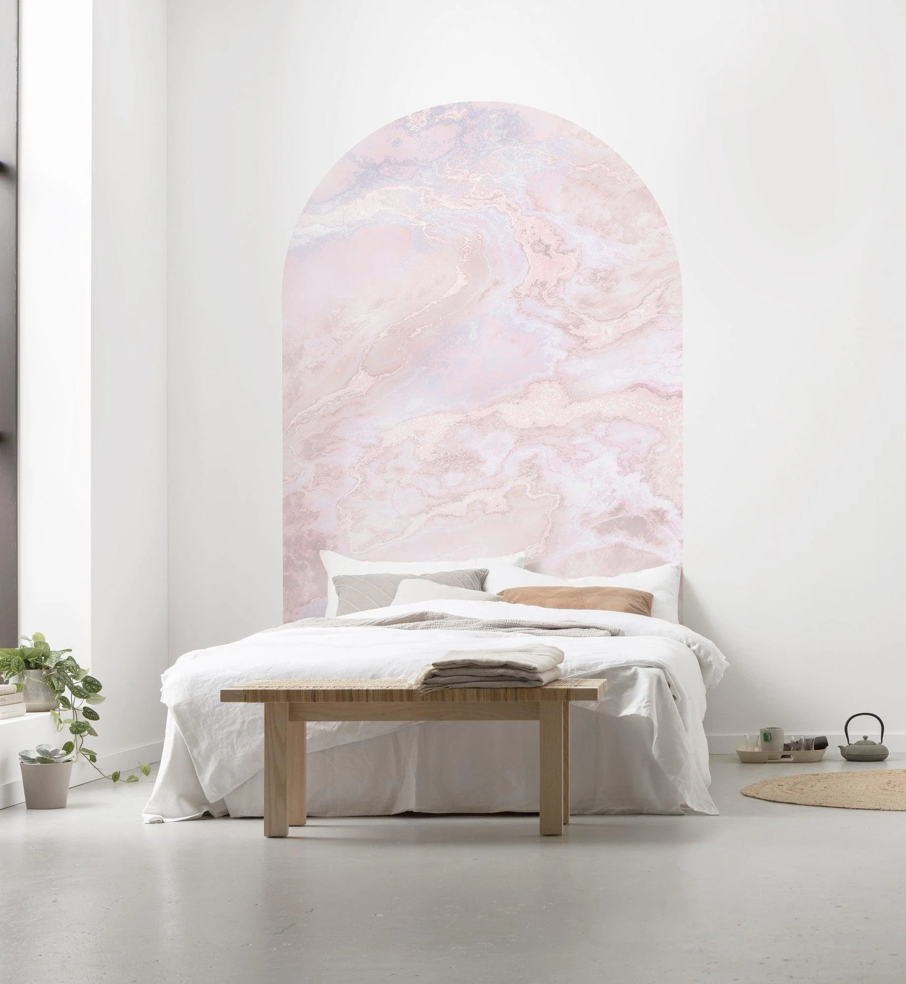 Marmol Rosa Arch Wallpaper