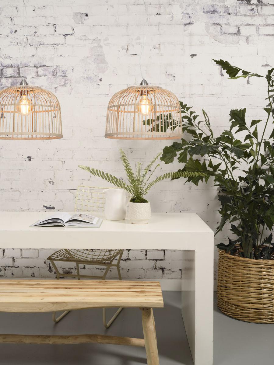 Borneo Bamboo Double Pendant Light - Image 4