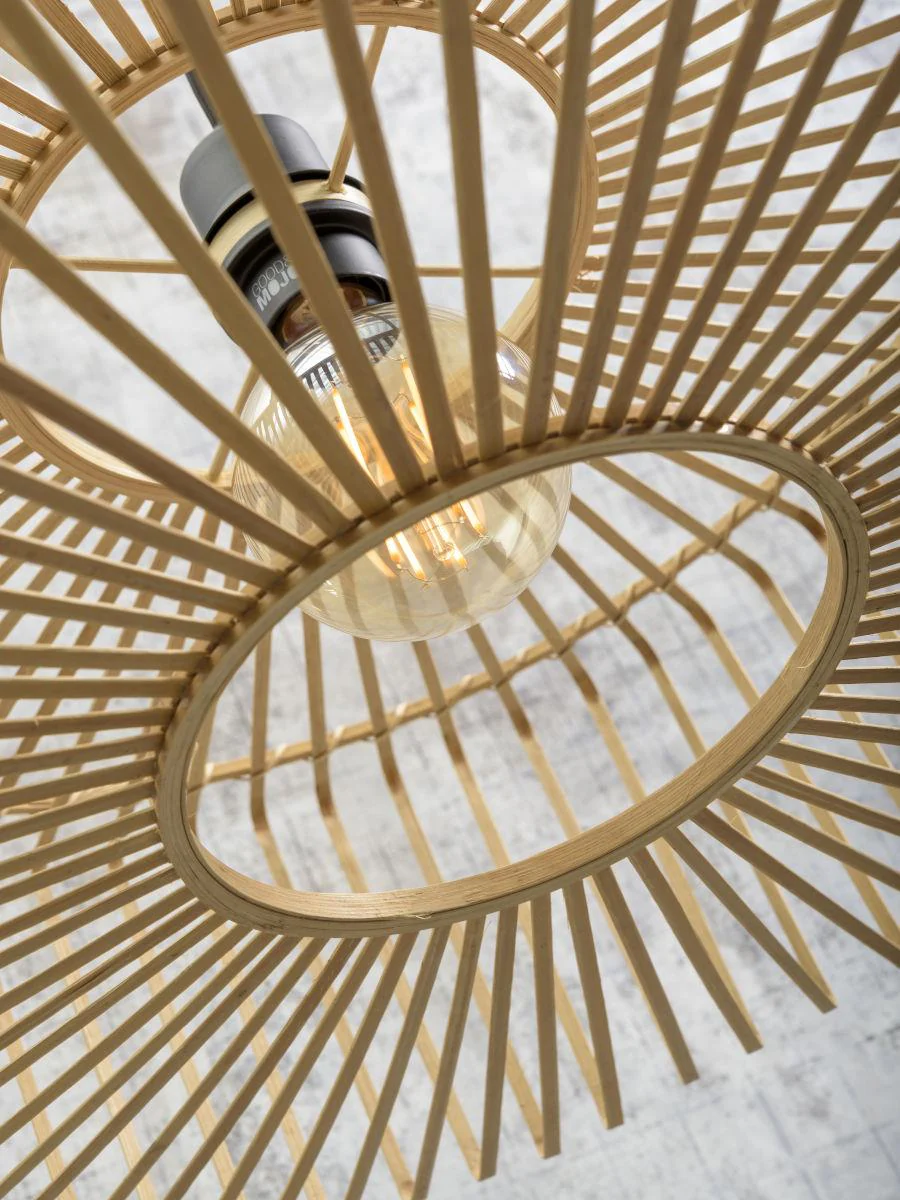 Bromo Columnar Bamboo Ceiling Light - Image 3