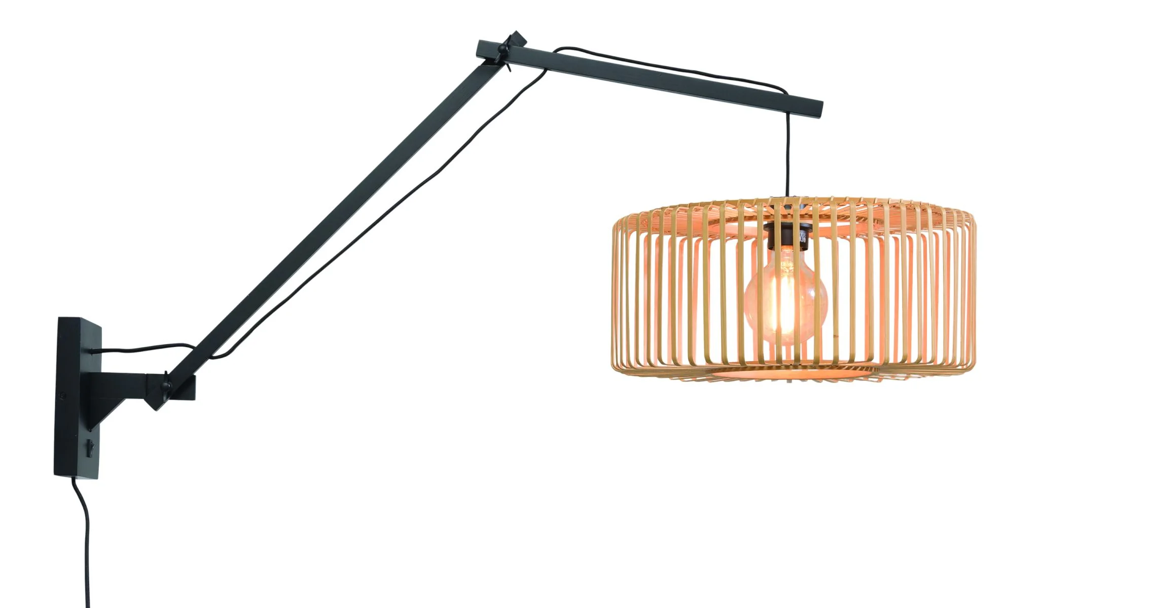 Bromo Columnar Bamboo Wall Light (Long Arm) - Image 21