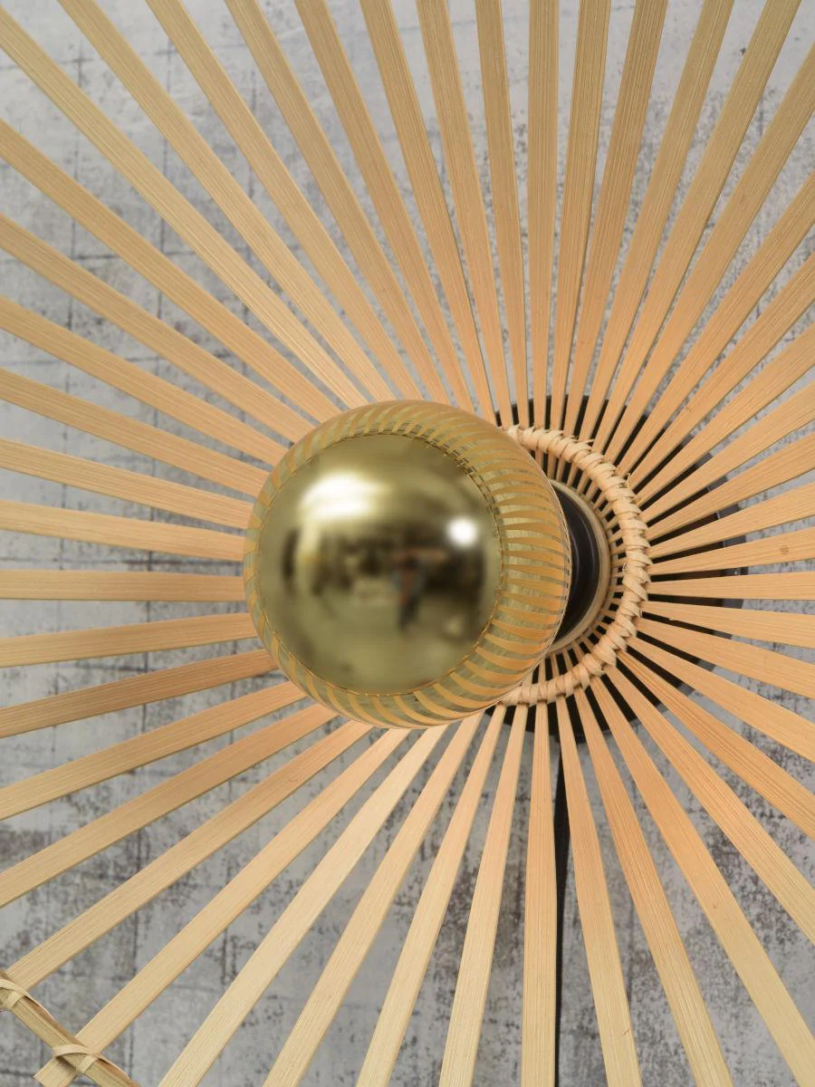 Bromo Pyramidal Bamboo Ceiling Light - Image 3