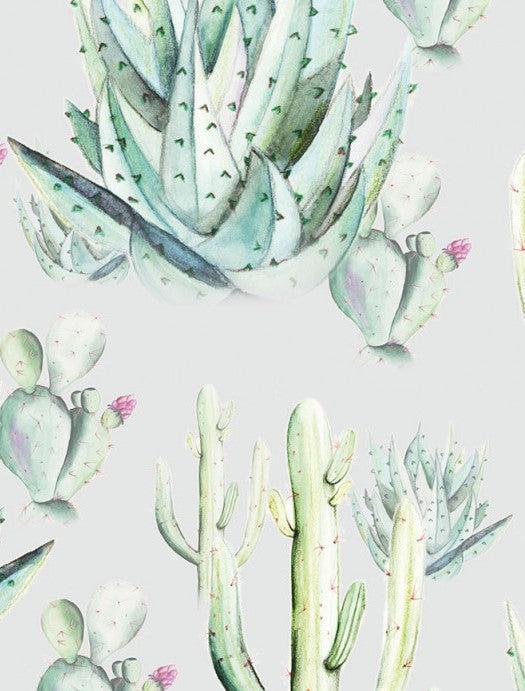 Grey Cactus Love Mural Wallpaper - Image 5