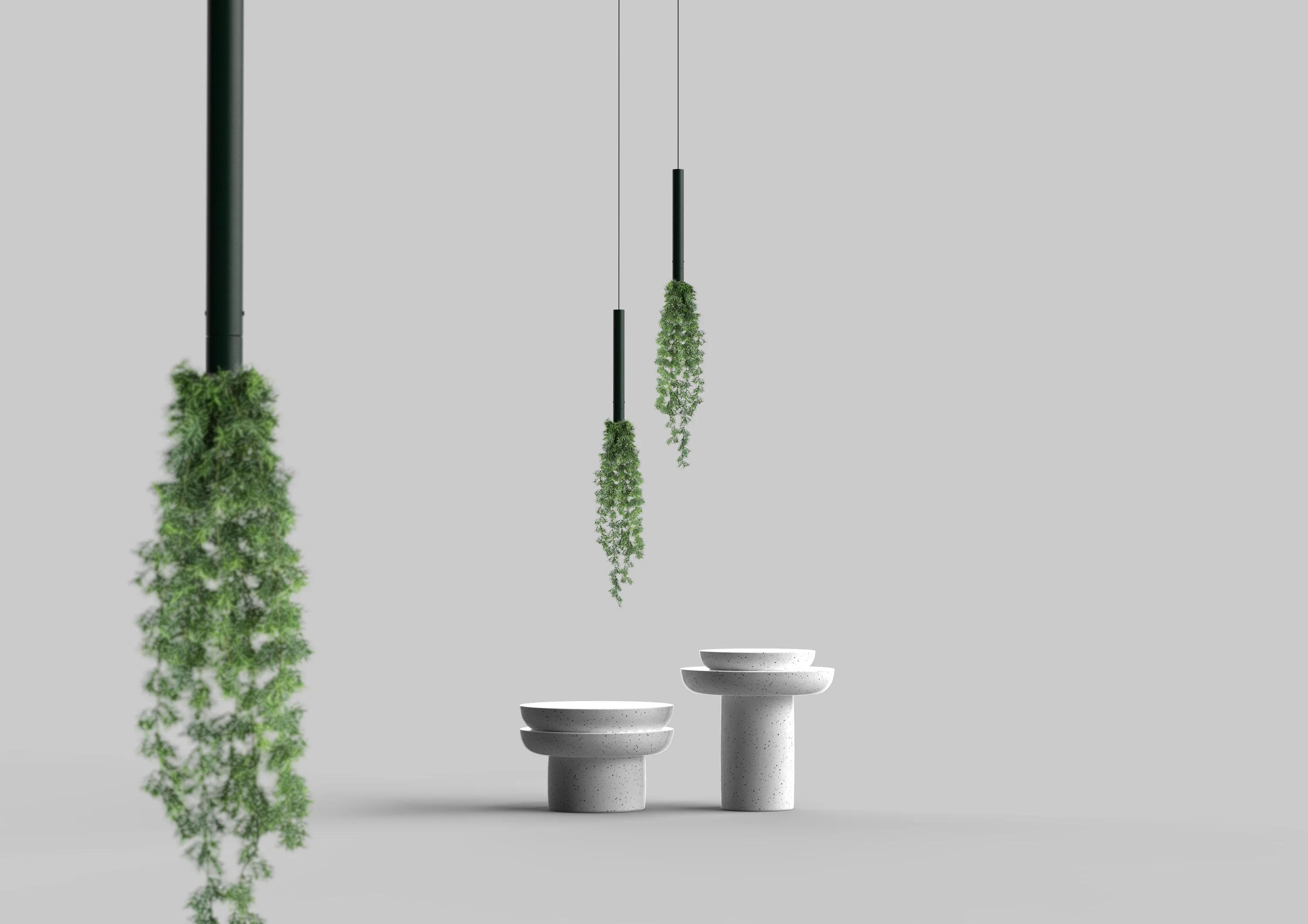 Cascade Suspended Planter with Preserved Plants - Image 7