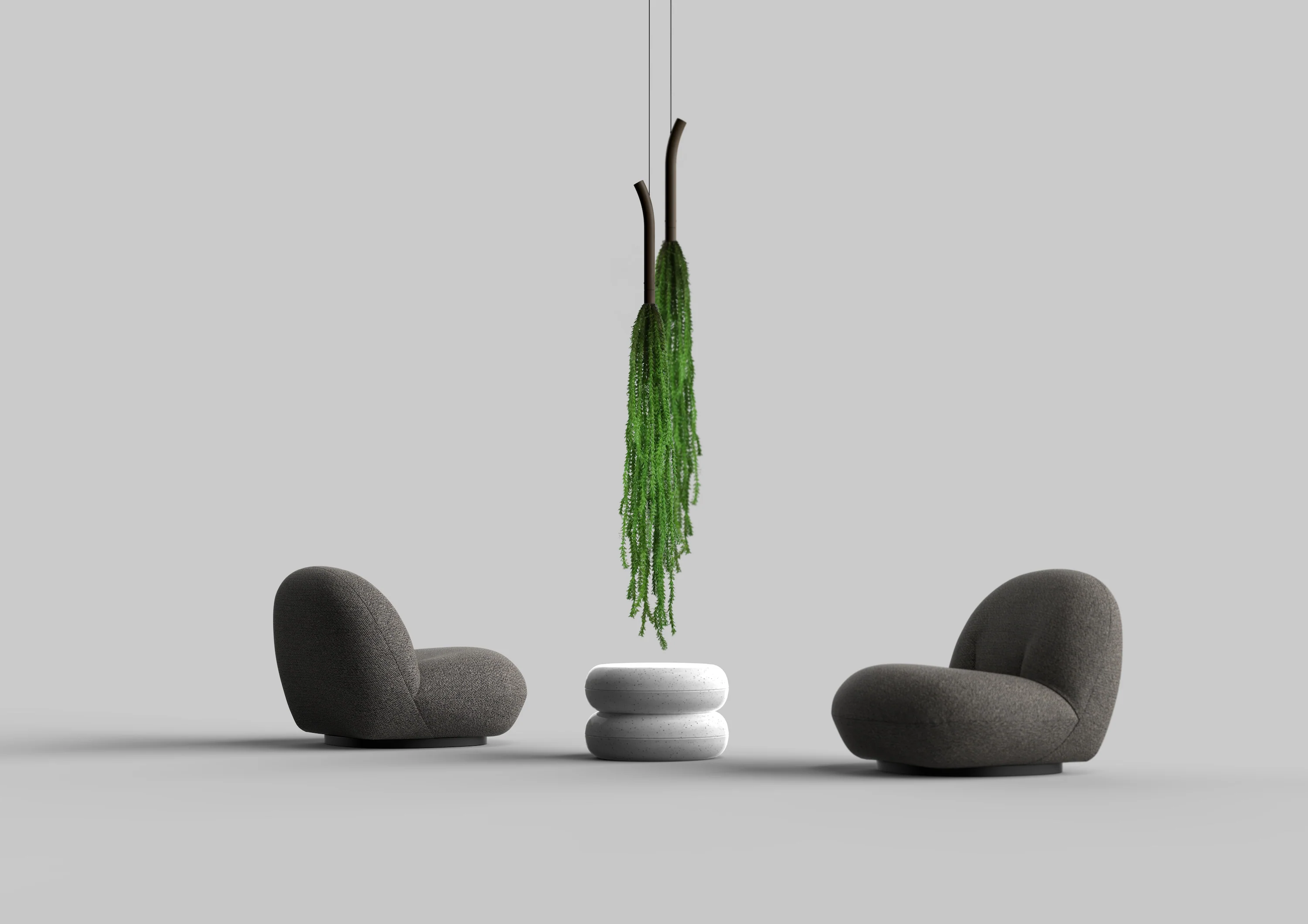 Cascade Suspended Planter with Preserved Plants - Image 8