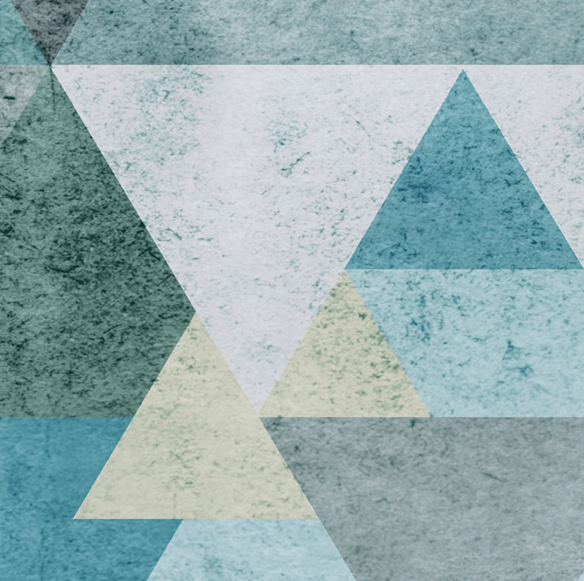 Cerulean Prisms Circle Wallpaper (Self-Adhesive) - Image 4