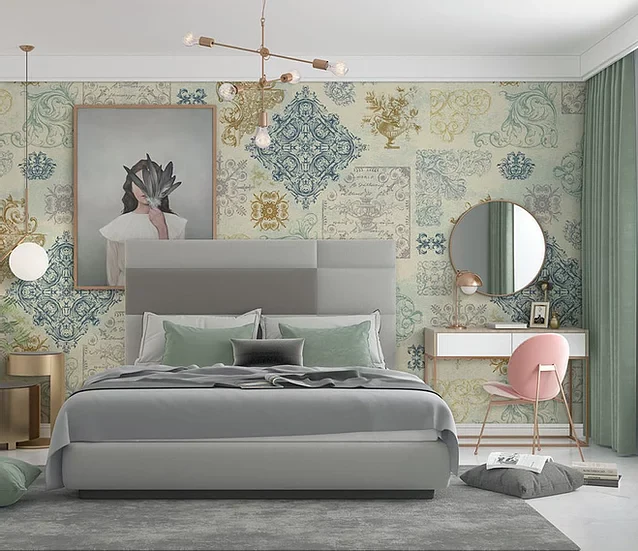 Royal Fractals Mural Wallpaper