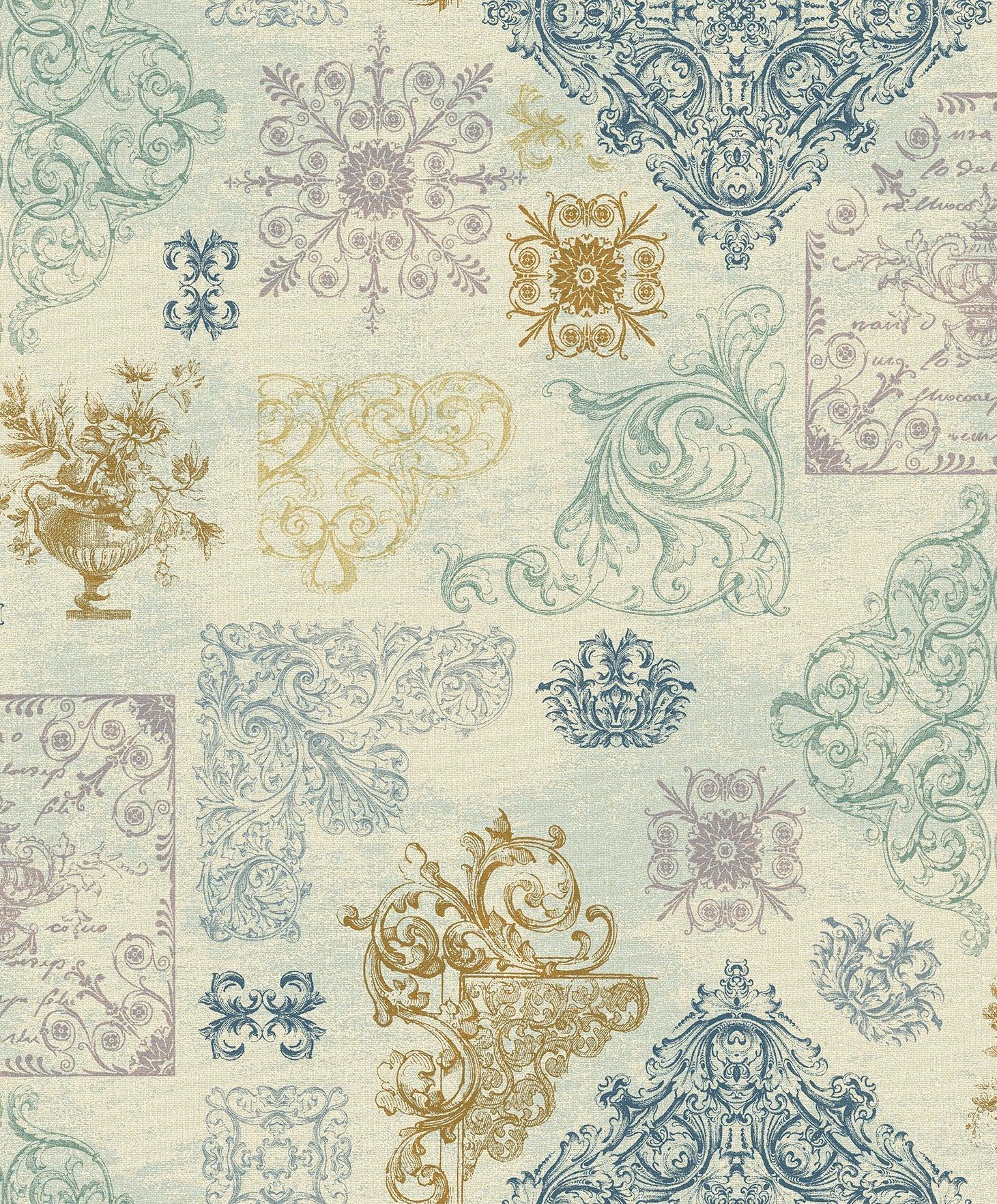 Royal Fractals Mural Wallpaper - Image 2