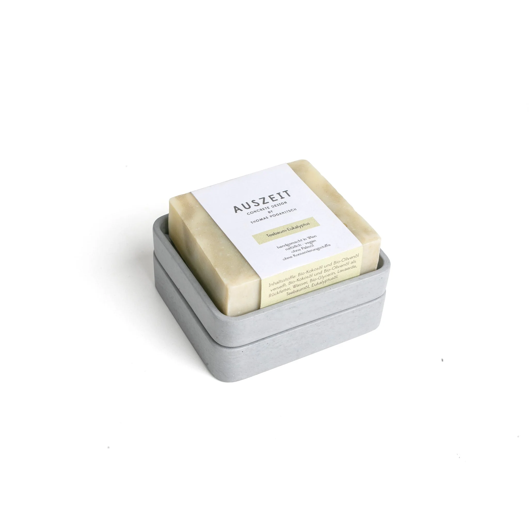 Light Grey Concrete Soap Stand w/ Vegan Soap - Image 11
