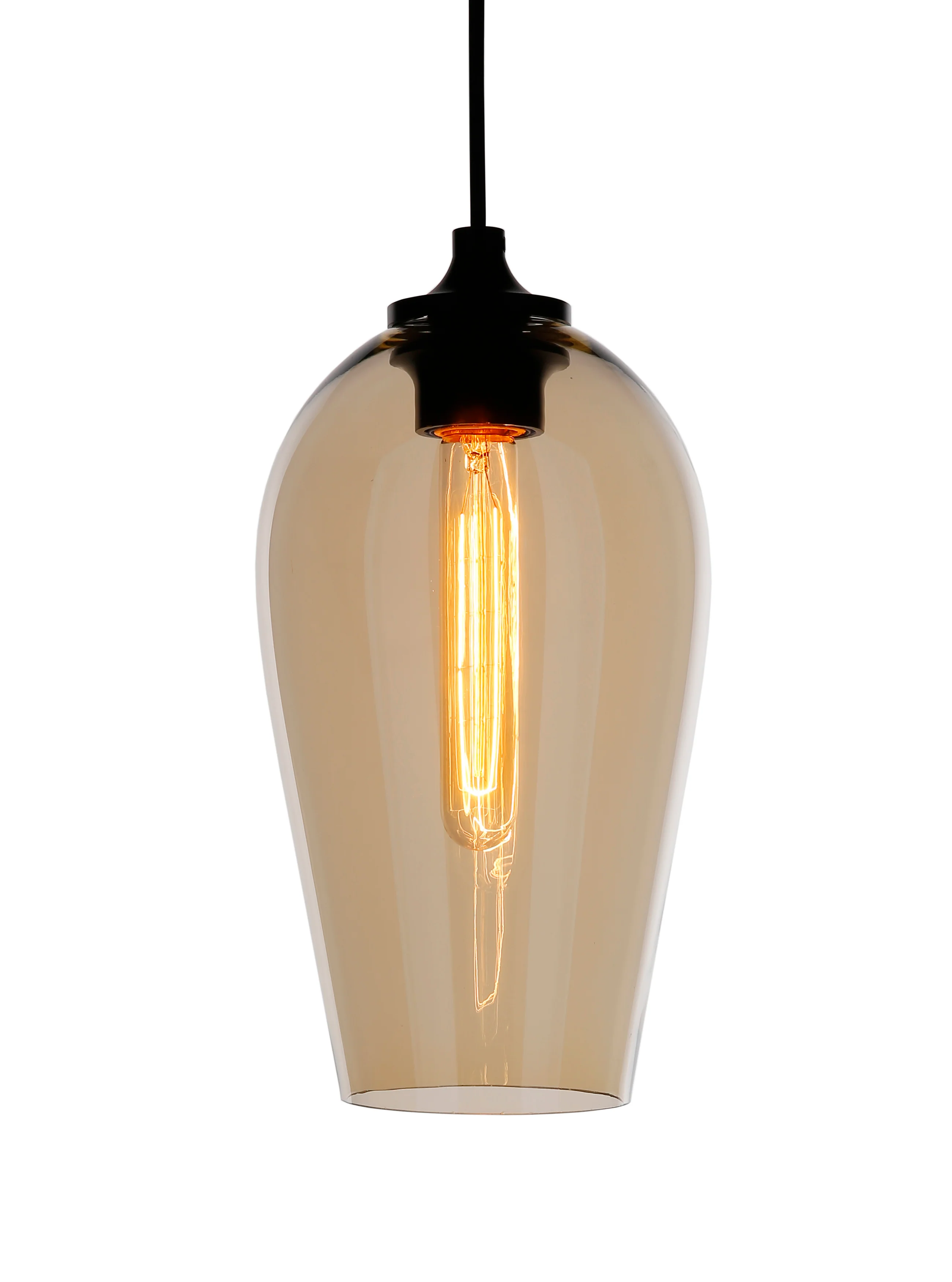 Conic Mouth-blown Glass Pendant Light - Image 4