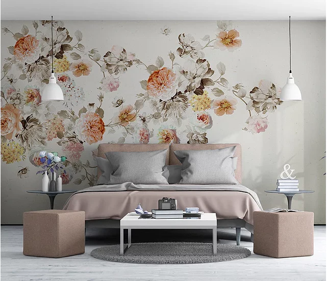 Floral Clouds Mural Wallpaper - Image 3