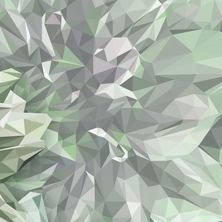 Emerald Flowers Mural Wallpaper - Image 4