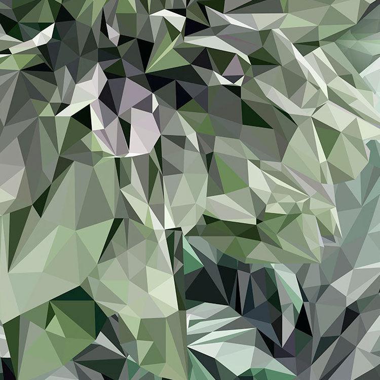 Emerald Flowers Mural Wallpaper - Image 6