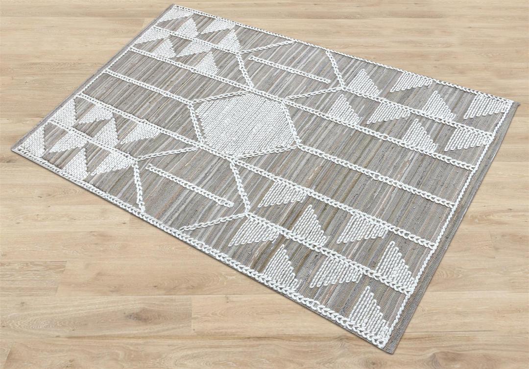 Dorval Natural Recycled Denim & Wool Rug - Image 6