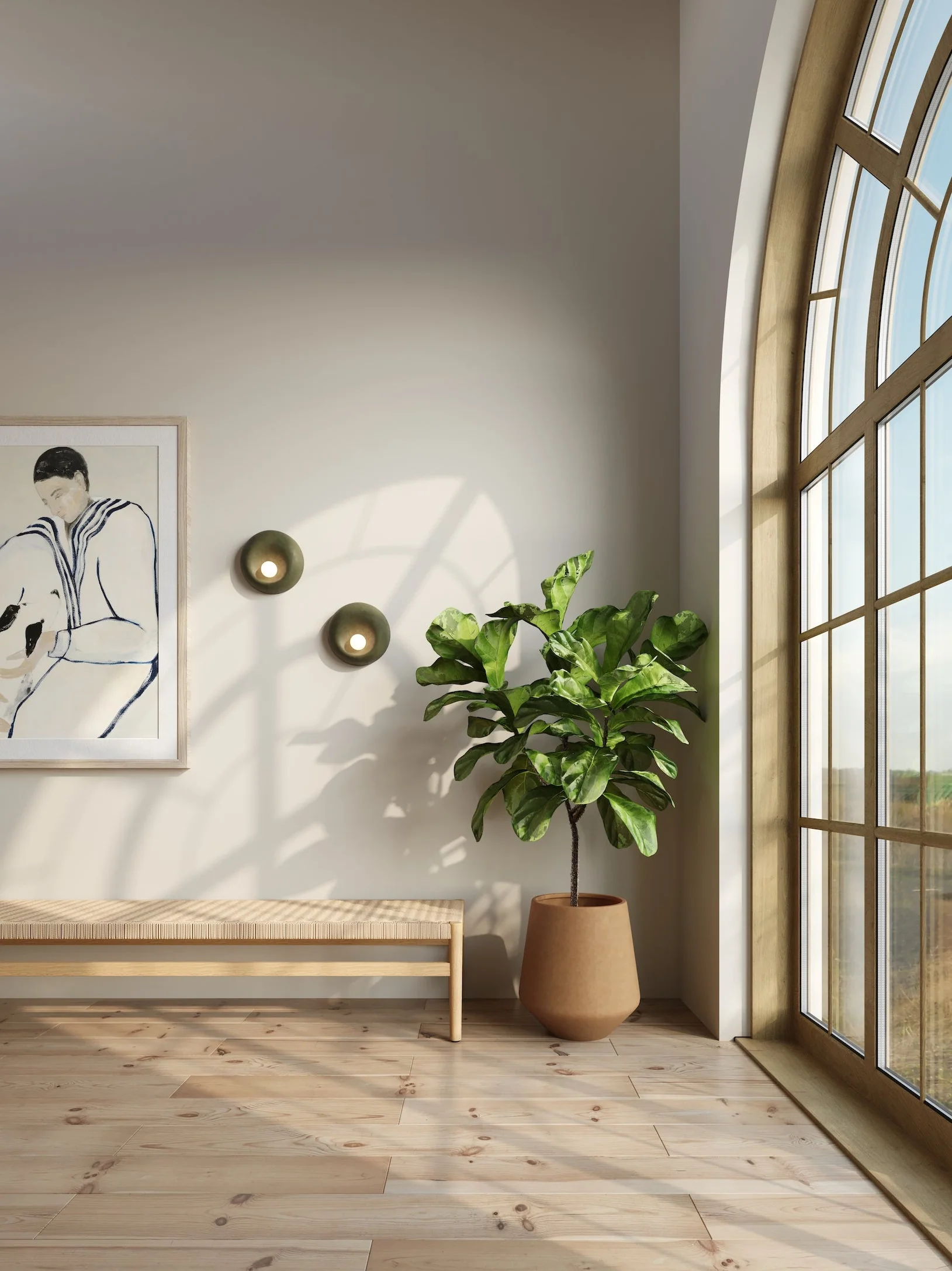 Drova Ceramic Wall Light - Image 4