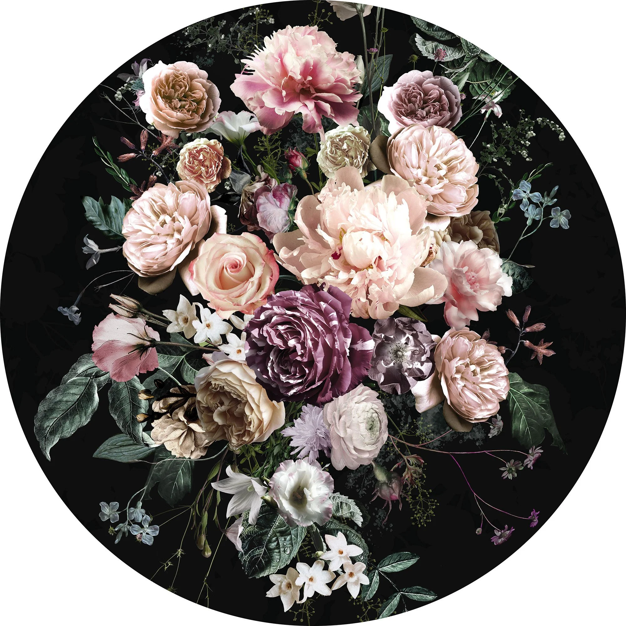 Enchanted Florals Circle Wallpaper (Self-Adhesive) - Image 3