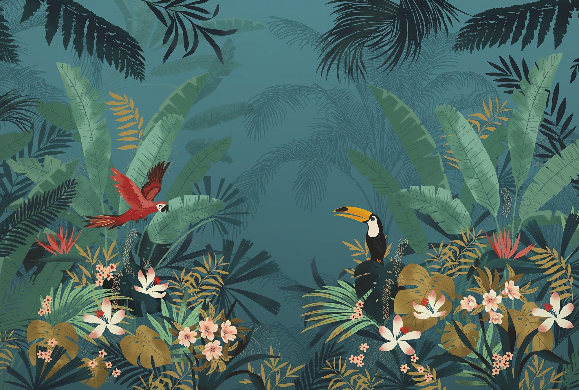 Enchanted Jungle Mural Wallpaper - Image 2
