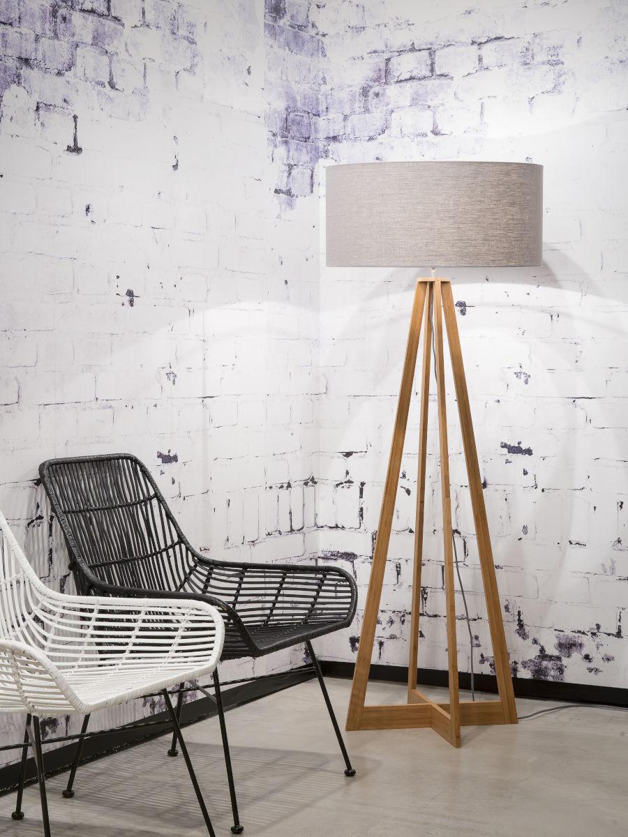 Everest Bamboo Linen Floor Light - Image 16