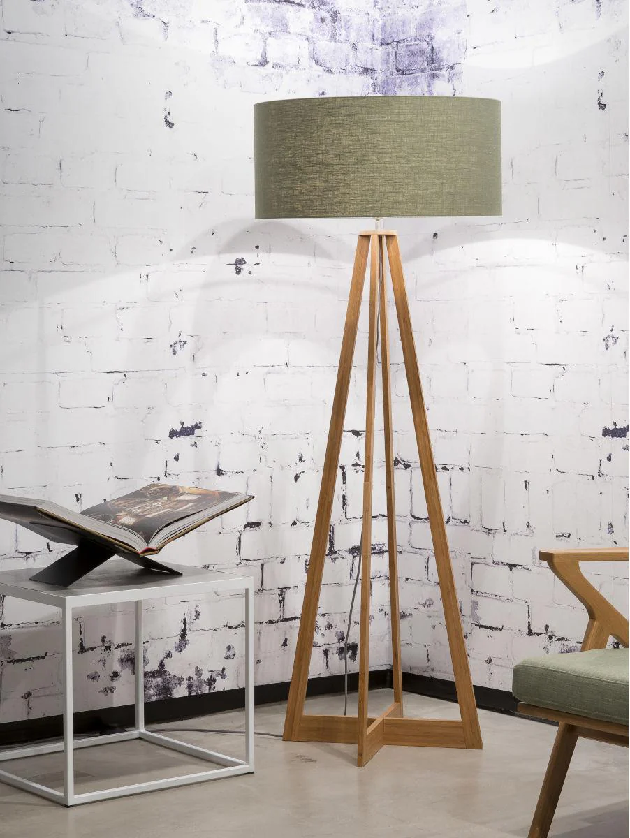 Everest Bamboo Linen Floor Light - Image 18