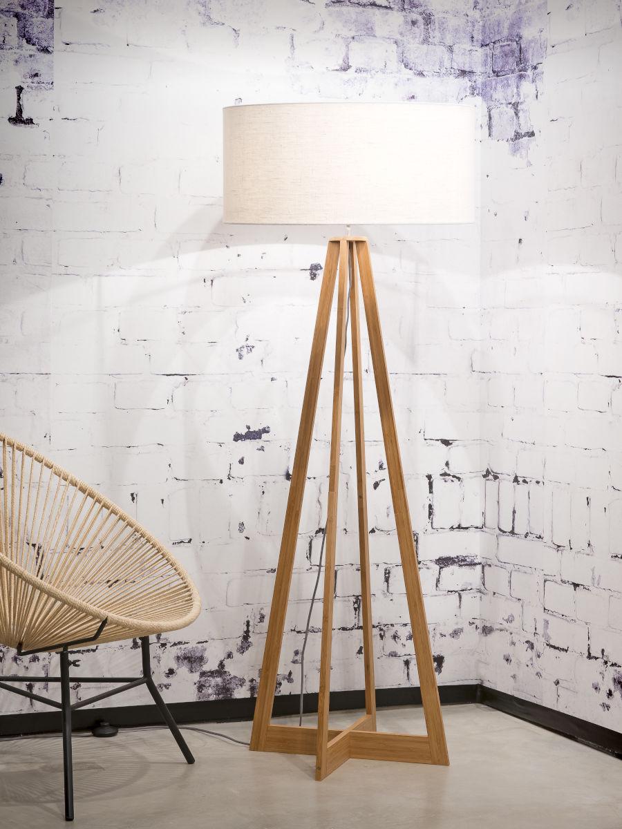 Everest Bamboo Linen Floor Light - Image 2